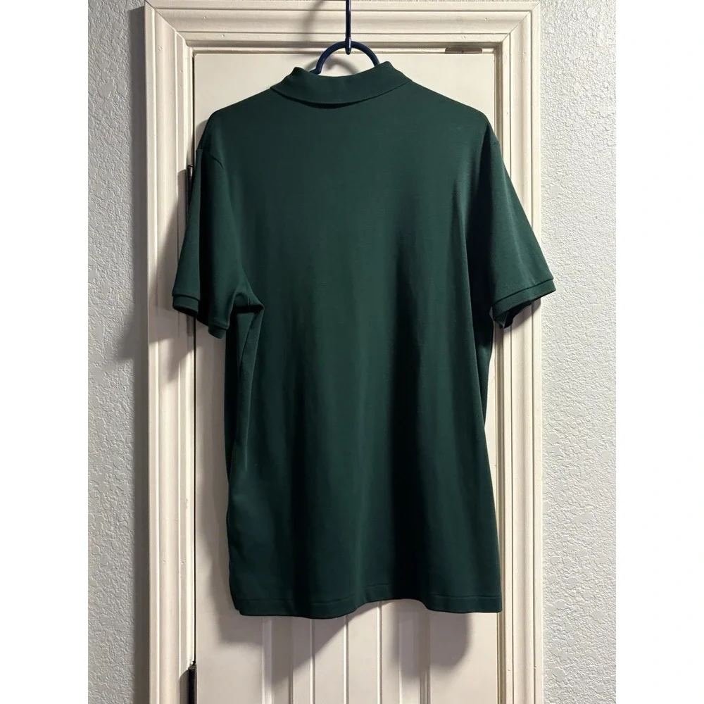 Polo Ralph Lauren Polo Shirt Mens Medium Green Red Pony Cotton Short Sleeve